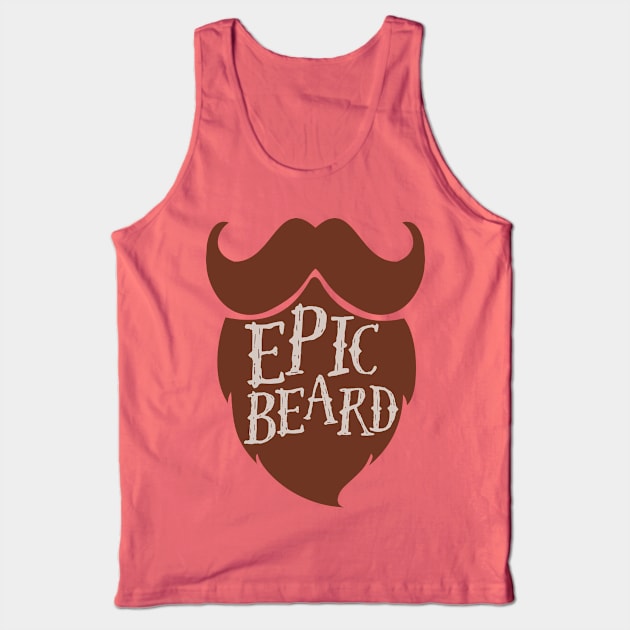 Epic Beard brown Tank Top by SevenRoses